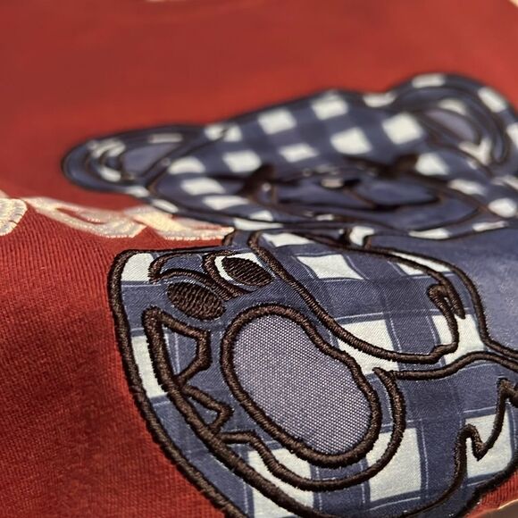 Members Only Men's Embroidered Teddy BearT-shirt size L - Picture 5 of 7